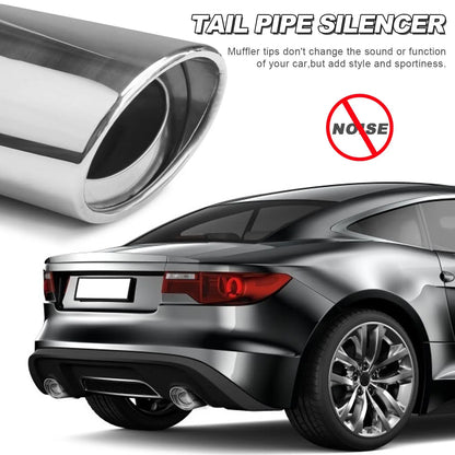 Universal Stainless Steel Car Exhaust Muffler Tip Trim Decor