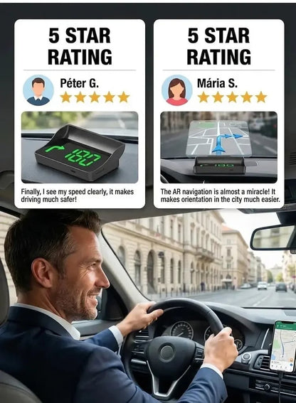 🚗 50% Off Now! Head-Up Display (HUD) GPS Digital Speedometer – Features traffic light countdown and speed camera alerts; a universal driving safety system to help you avoid city traffic fines.