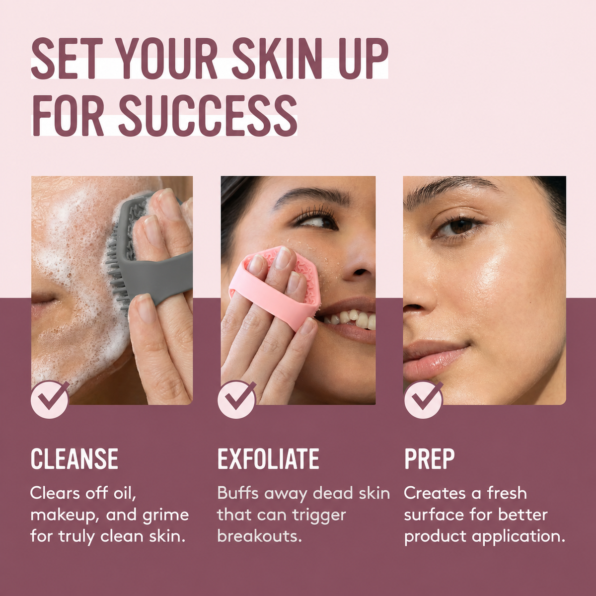 🛁 Antibacterial Silicone Body Brush for Sensitive & Acne-Prone Skin🎁