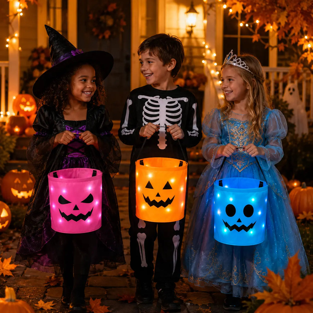 Light Up the Fun – The Spooky LED Pumpkin Buckets Every Halloween Needs! 🎃✨
