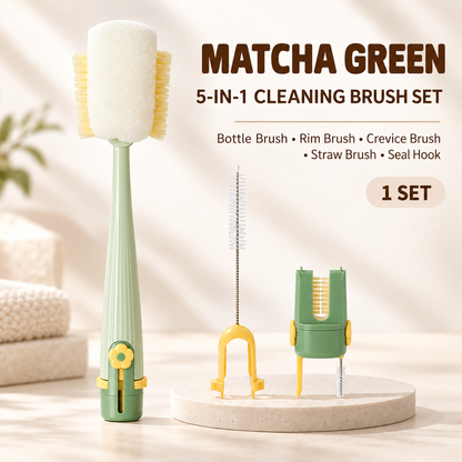 🧼 5-in-1 Bottle & Cup Cleaning Brush – Clean Every Hidden Corner
