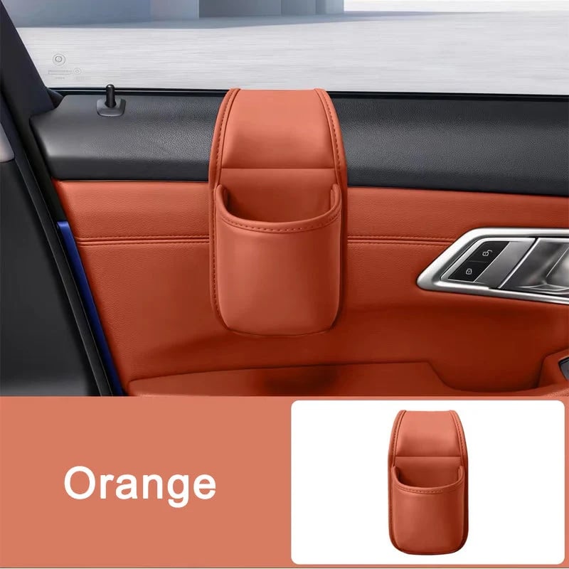 Leather Car Door Storage Pocket