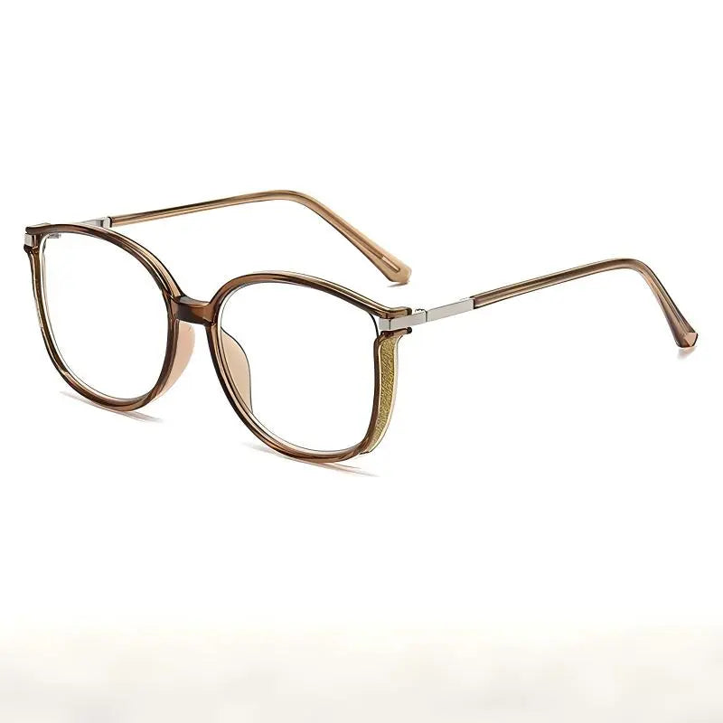 Unisex Daily Wear Semi-Rimless Metal Frame Blue Light Blocking Glasses