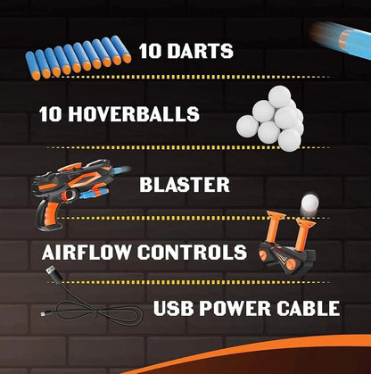 🎯 Hover Shot Shooting Toy for Kids Ages 6+ – Floating Ball Target Game with Foam Darts & Toy Gun 🎁