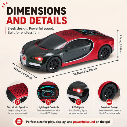 WSTER WS-660 Supercar Bluetooth Speaker with LED Lights