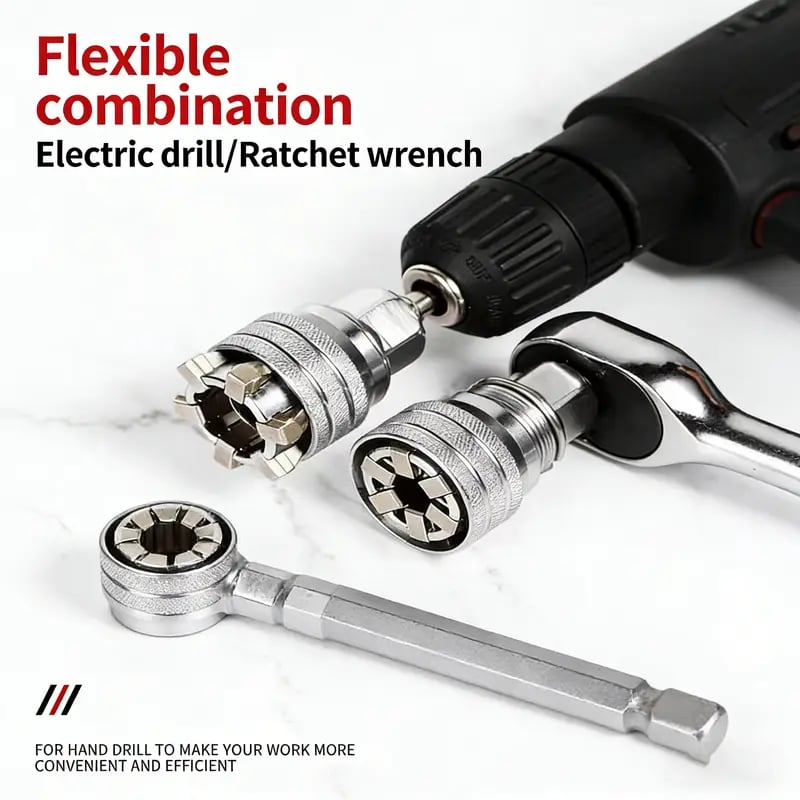 🔥 Multi-Function Universal Socket Wrench Tool