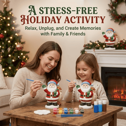 • 🎨 Beginner-Friendly DIY Christmas Figurine Painting Kit | Create Your Own Festive Holiday Decorations 🎄💕