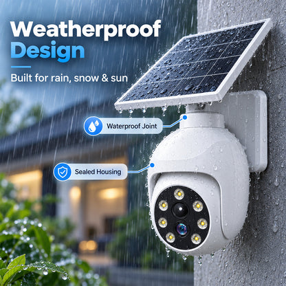 ⏰Solar-Powered Simulated Surveillance Camera Street Light