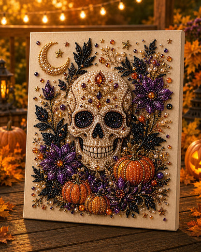 💥 Last Day 57% OFF – 👻✨ Halloween Pearl Art DIY Kit – Turn Tiny Pearls into Spooky-Cute Magic
