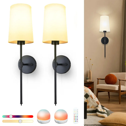 Light Up Your Space Your Way – Wireless RGB Wall Sconces for Every Mood