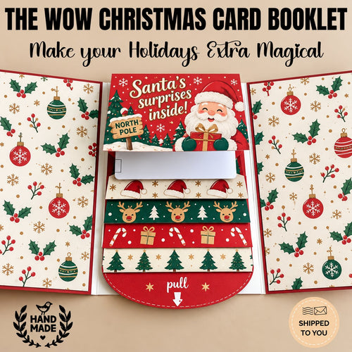 ⏰LAST DAY 50% OFF - 2026 New🎅🎁 Waterfall Christmas Gift Card Booklet 💳✨