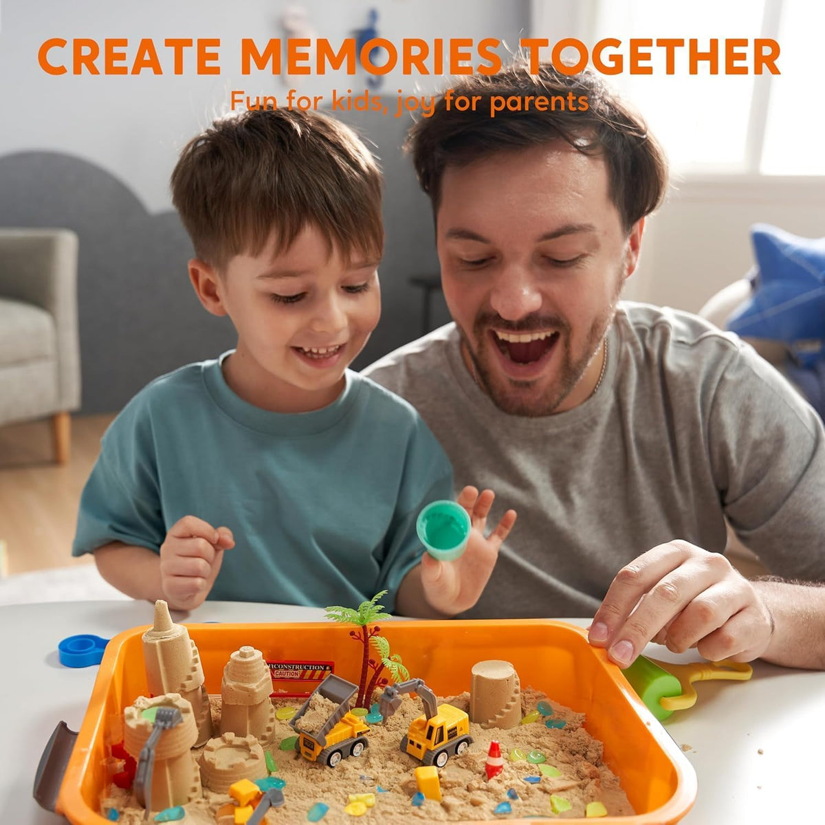 🔥 Last Day 50% OFF🚜Sandbox with Lid Castle Building kit