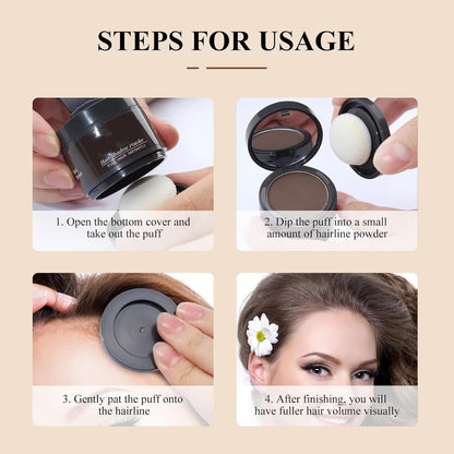 ✨Hairline Powder✨ Instant Concealer for Thinning Gray Hair, Windproof Sweatproof for Men & Women