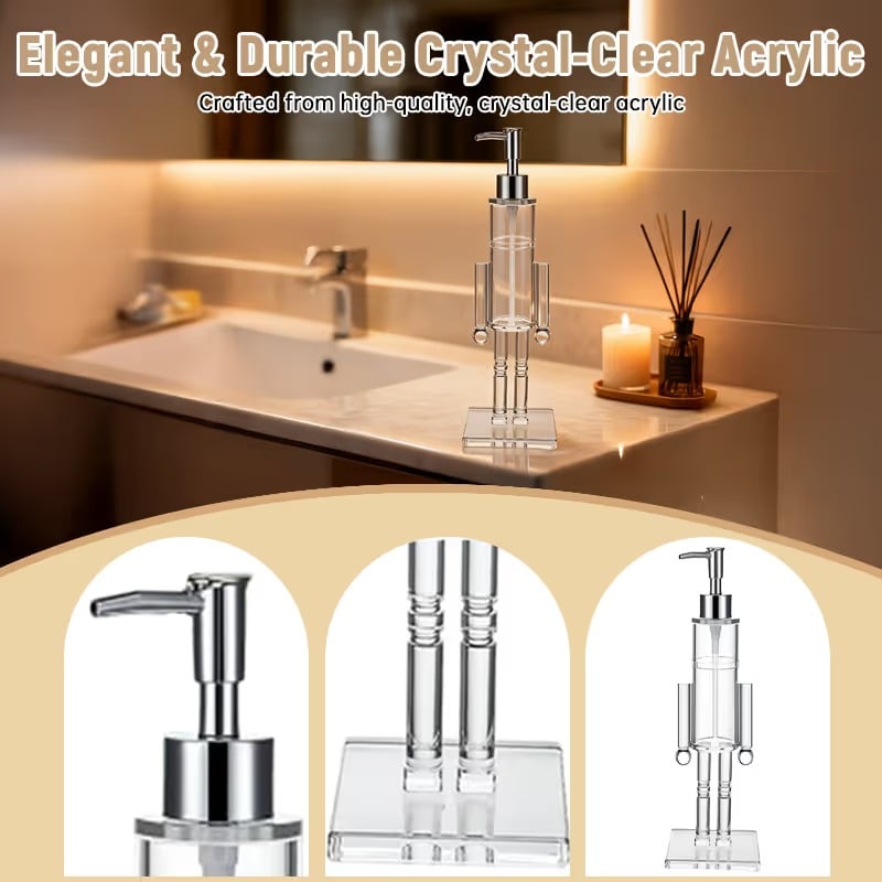 🎄 Nutcracker Soap Dispenser — Festive Holiday Bathroom Decor