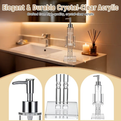 🎄 Nutcracker Soap Dispenser — Festive Holiday Bathroom Decor