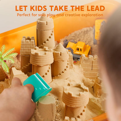 🔥 Last Day 50% OFF🚜Sandbox with Lid Castle Building kit