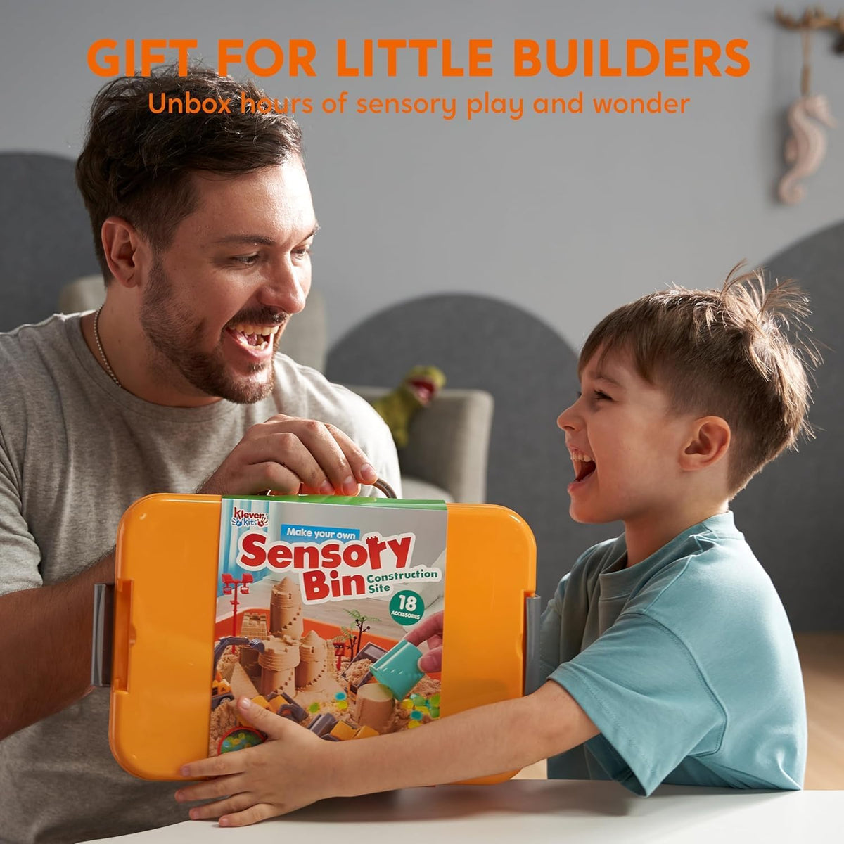 🔥 Last Day 50% OFF🚜Sandbox with Lid Castle Building kit