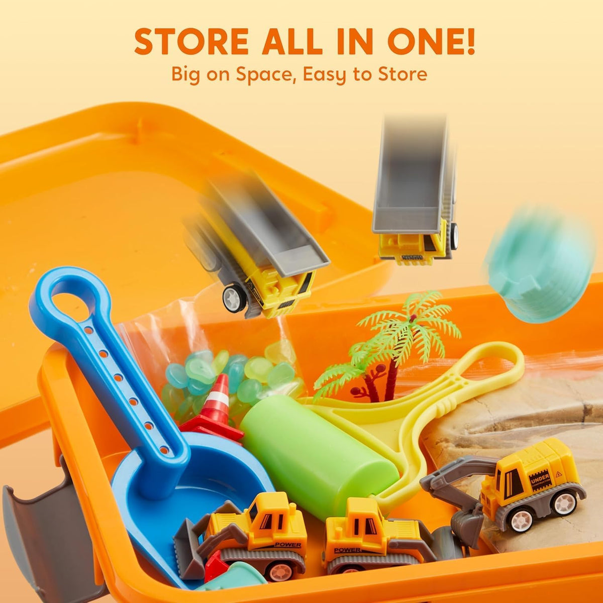 🔥 Last Day 50% OFF🚜Sandbox with Lid Castle Building kit