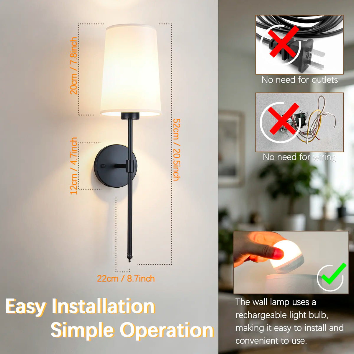 Light Up Your Space Your Way – Wireless RGB Wall Sconces for Every Mood