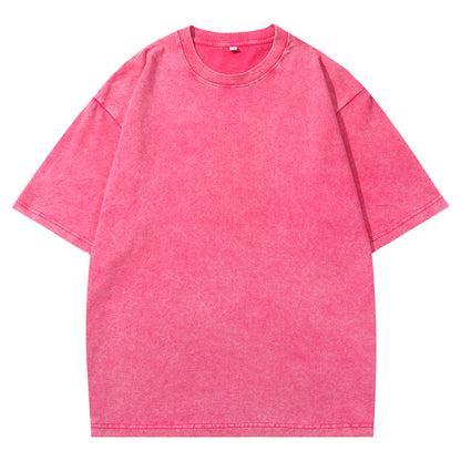 👕 Distressed Washed Cotton Tees – Breathable, Oversized & Unisex ✨