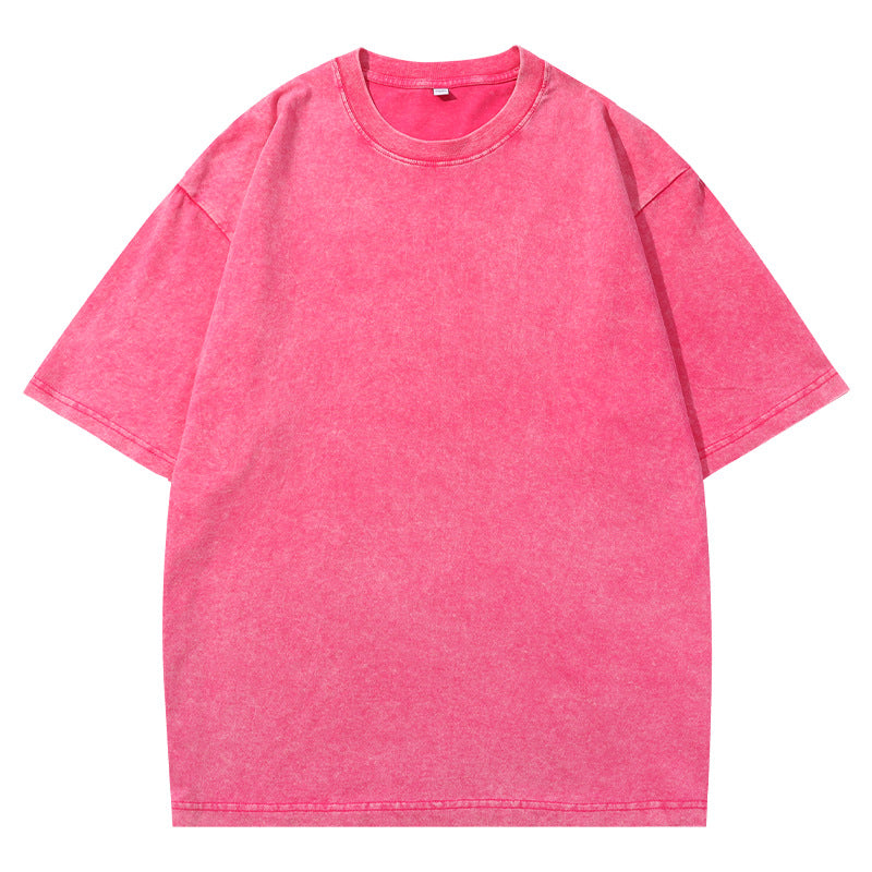 👕 Distressed Washed Cotton Tees – Breathable, Oversized & Unisex ✨