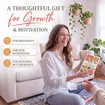 "75 Soft" Challenge Journal for Women: A5 Spiral-Bound 75-Day Habit Tracker—Features full-color daily logs, weekly reviews, and trackers for diet, hydration, exercise, and reading.