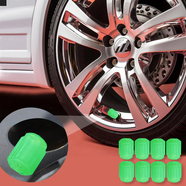 8 PCS Tire Valve Caps, Corrosion Resistant Leak-Proof Tire Pressure Caps, Universal for Car, Truck, SUV, Motorcycles, Bike