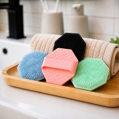 🛁 Antibacterial Silicone Body Brush for Sensitive & Acne-Prone Skin🎁