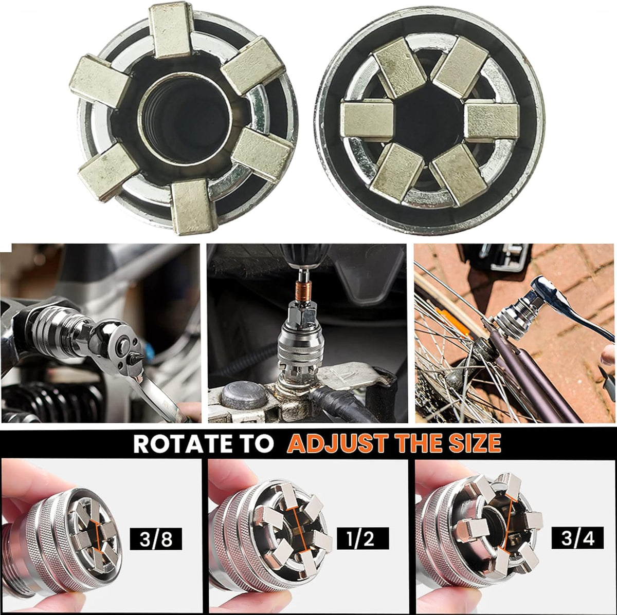 🔥 Multi-Function Universal Socket Wrench Tool