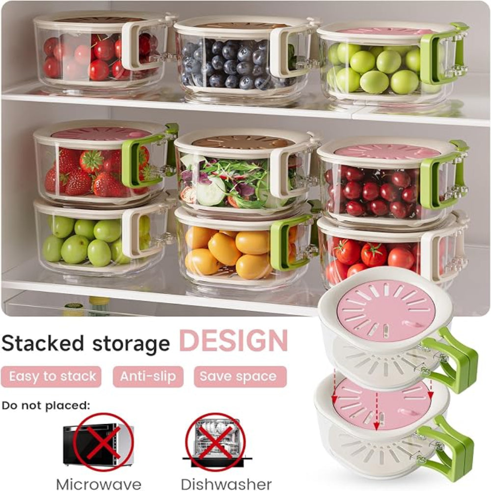 Wash, Drain & Store with Ease – The 2-in-1 Vegetable Washing & Drying Basket