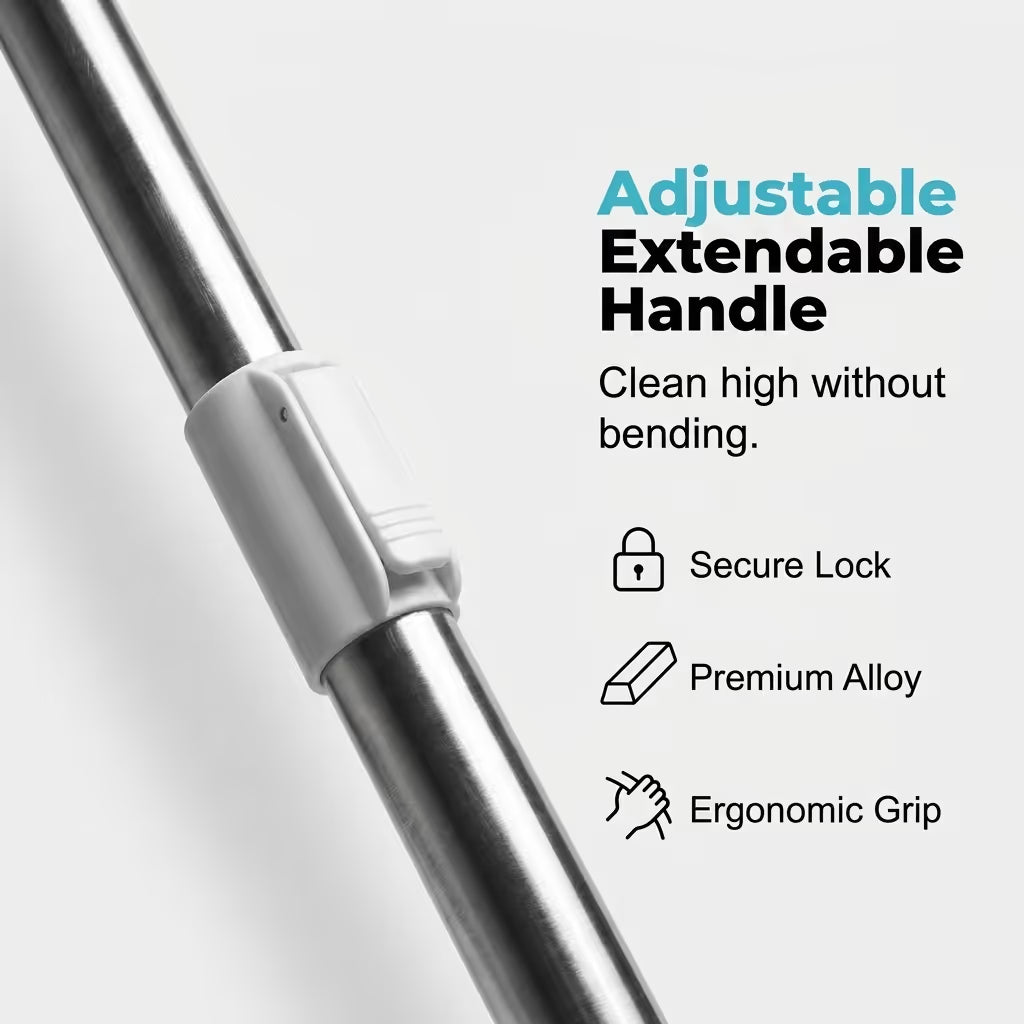 180° Rotating Gap Cleaning Tool - Extendable Adjustable No-Touch Cleaner for Windows