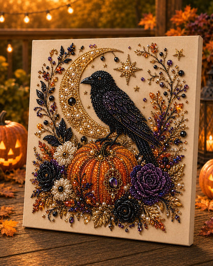 💥 Last Day 57% OFF – 👻✨ Halloween Pearl Art DIY Kit – Turn Tiny Pearls into Spooky-Cute Magic