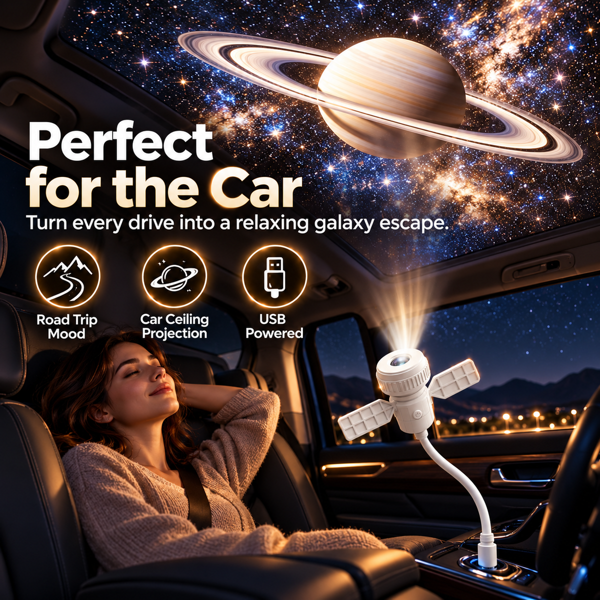 7-Pattern Star Projector Night Light – USB Galaxy Ceiling Lamp for Bedroom