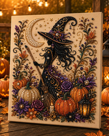 💥 Last Day 57% OFF – 👻✨ Halloween Pearl Art DIY Kit – Turn Tiny Pearls into Spooky-Cute Magic