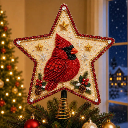 🎄⭐ Pearl Diamond Art Christmas Tree Topper Kit