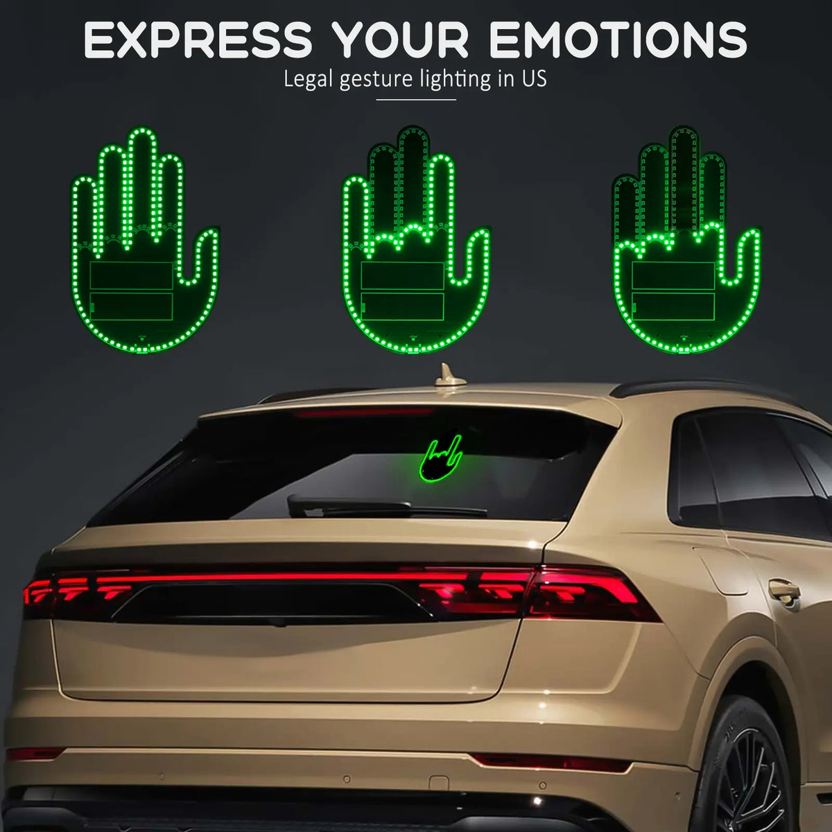 Car Gesture LED Lights — Fun, Expressive & Eye-Catching Ambient Lighting