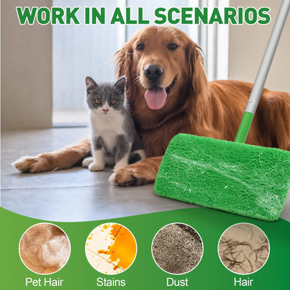 8Pcs Microfiber Mop Pads Compatible with Swiffer Sweeper Mop Wet and Dry Flat mop Cover Replacement Reusable Sweeping pad Refills Handle Not Include