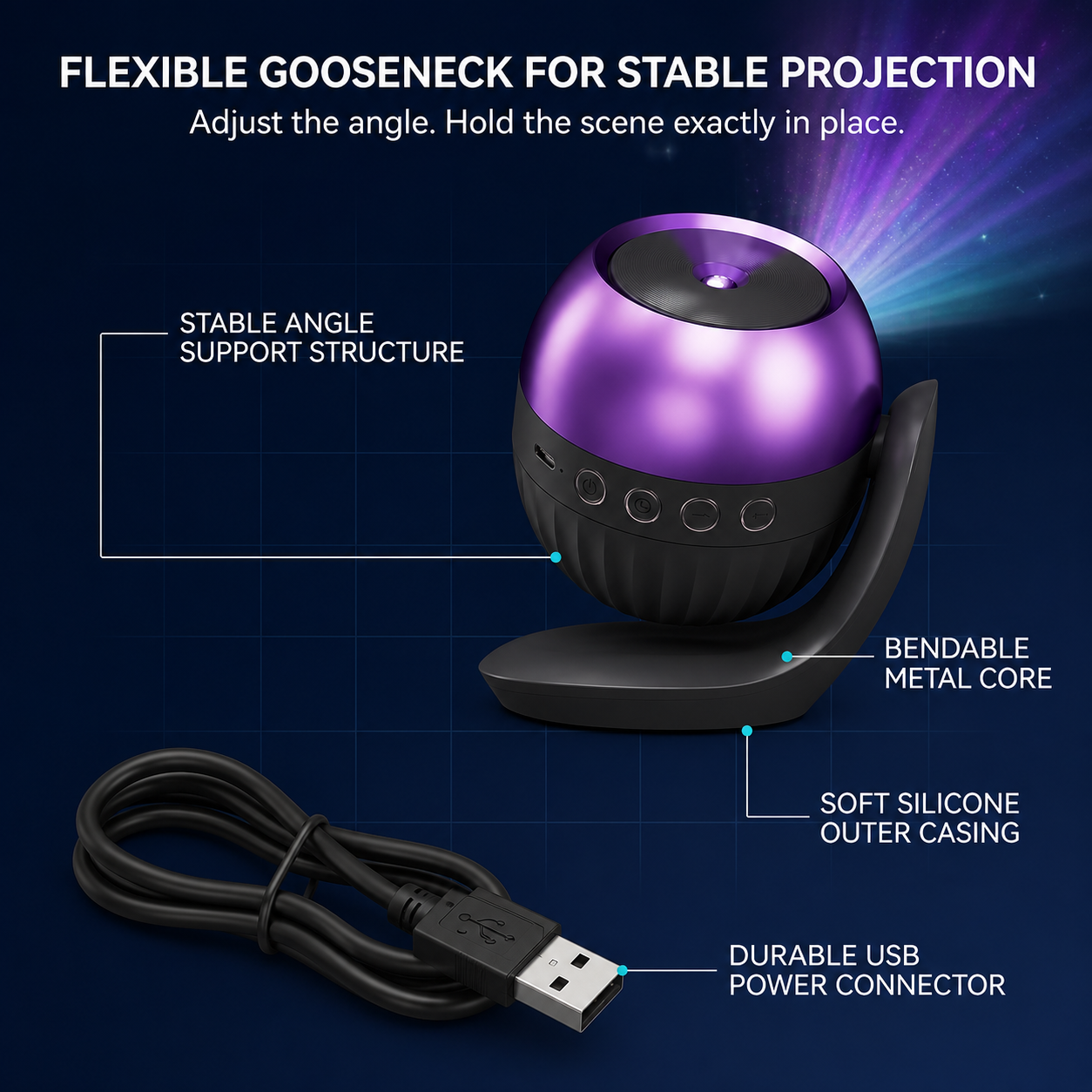 🔮 Starry Night Light Projector – Turn Any Room Into a Dreamy Galaxy ✨
