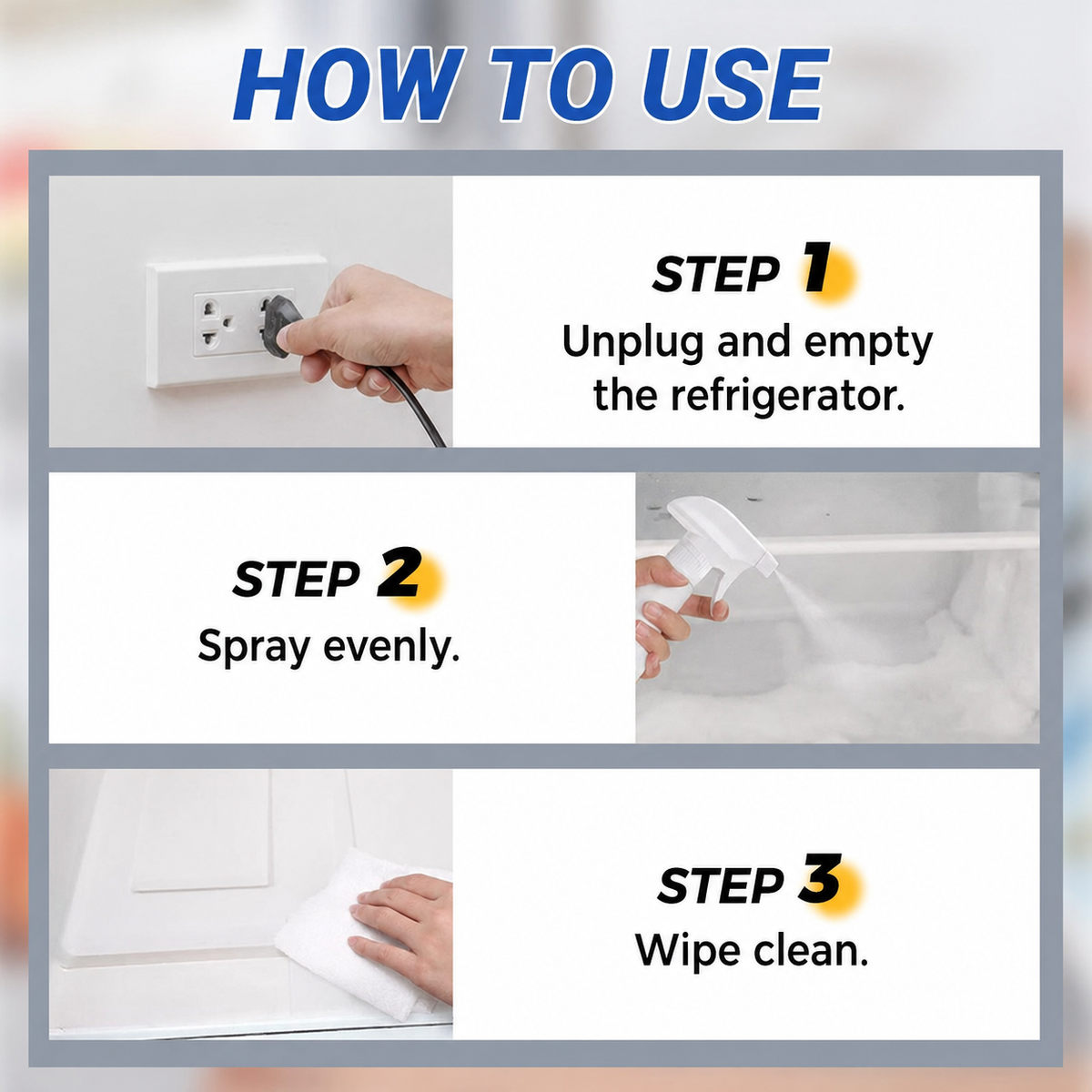 ❄️💦 Defrost Spray for Fridge-Freezer 🧊✨