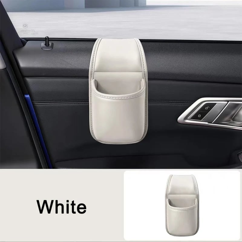 Leather Car Door Storage Pocket