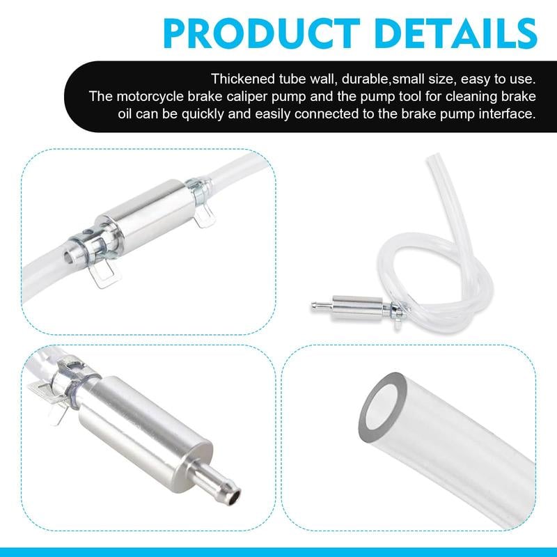 🔥 Brake Bleeder Hose 🔧 One-Way Check Valve Tube Bleeding Tool Kit