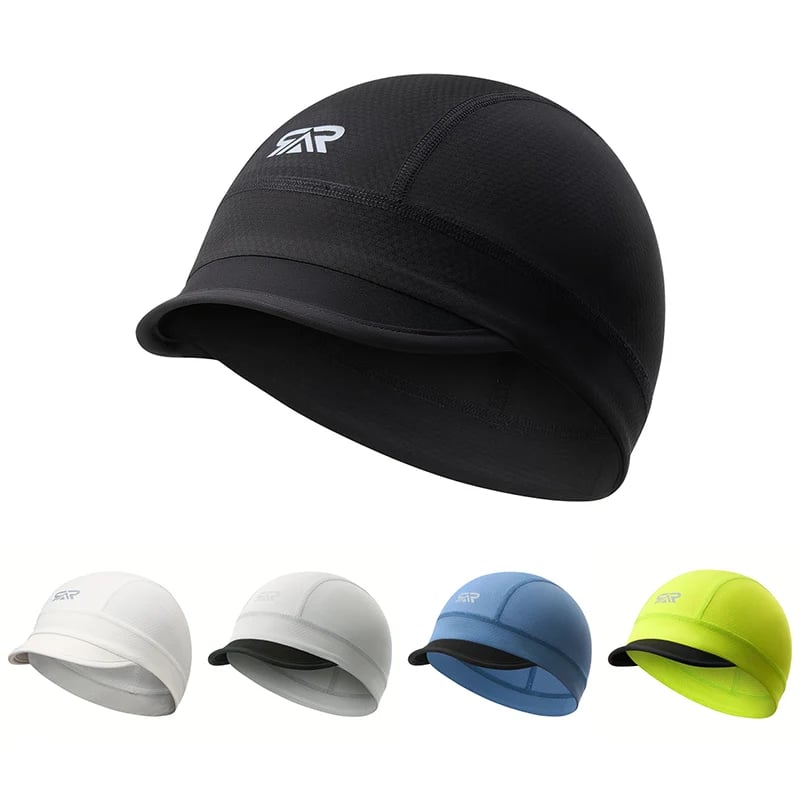 💯Quick-Dry Breathable Helmet Liner Sun Visor Skull Cycling Cap