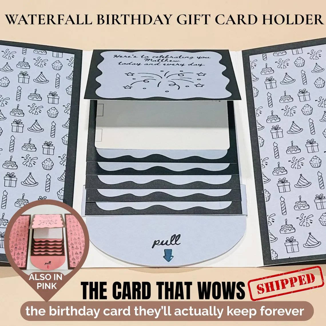 🎁LAST DAY 50% OFF - 🎄✨ Handmade Merry Christmas Gift Card Holder💖