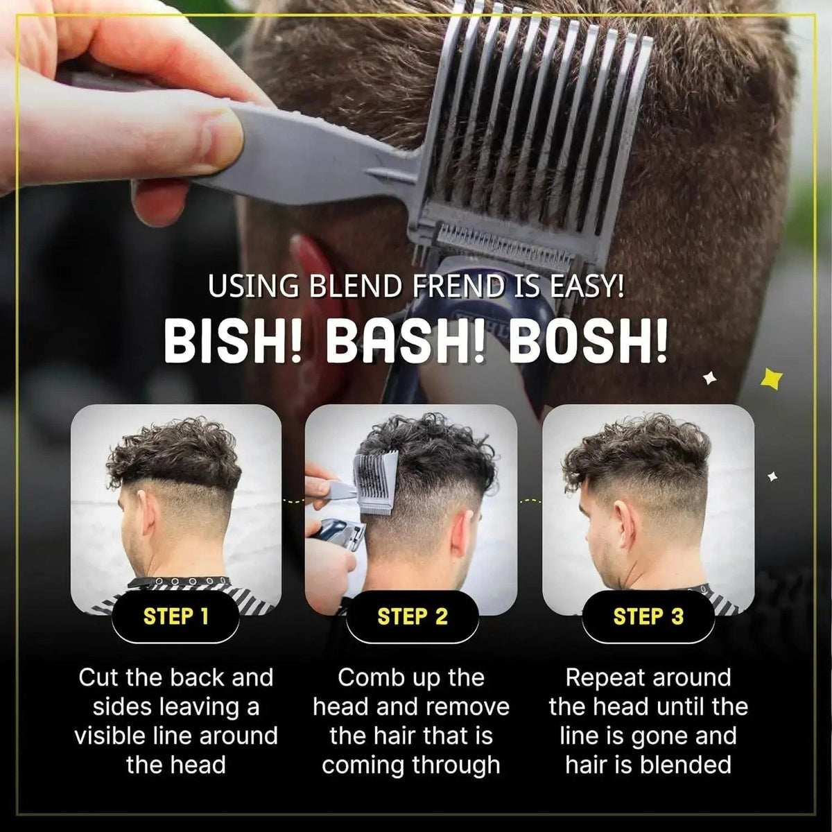 4-Piece Hair Cutting Guide Kit