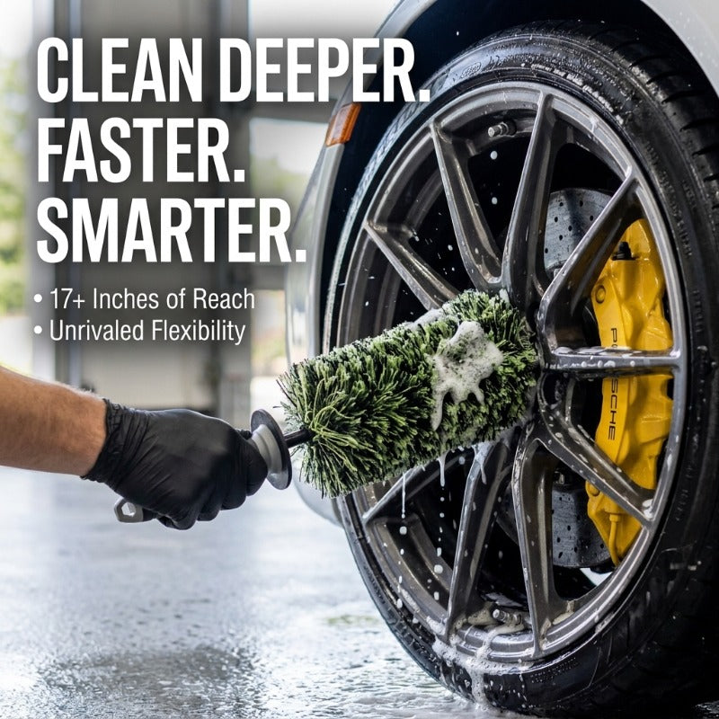 🛞 Ultra-Reach Deep Clean Brush 🧽 | Wheel Barrel Cleaning Brush, 1 Pack ✨