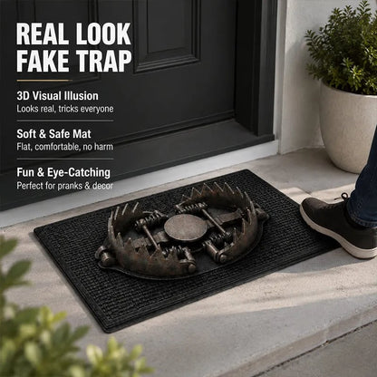 💥 LAST DAY 49% OFF - 😂 Gotcha! 3D Bear Trap Illusion Doormat – Funny Prank Entry Mat