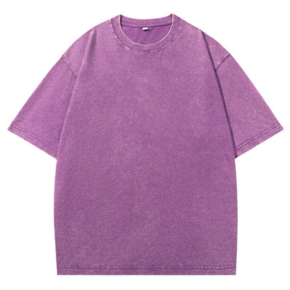 👕 Distressed Washed Cotton Tees – Breathable, Oversized & Unisex ✨