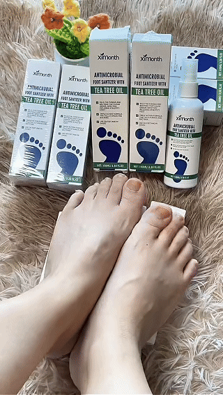 Tea Tree Oil Foot Spray — For odor control and care for dry feet; also offers antifungal benefits.