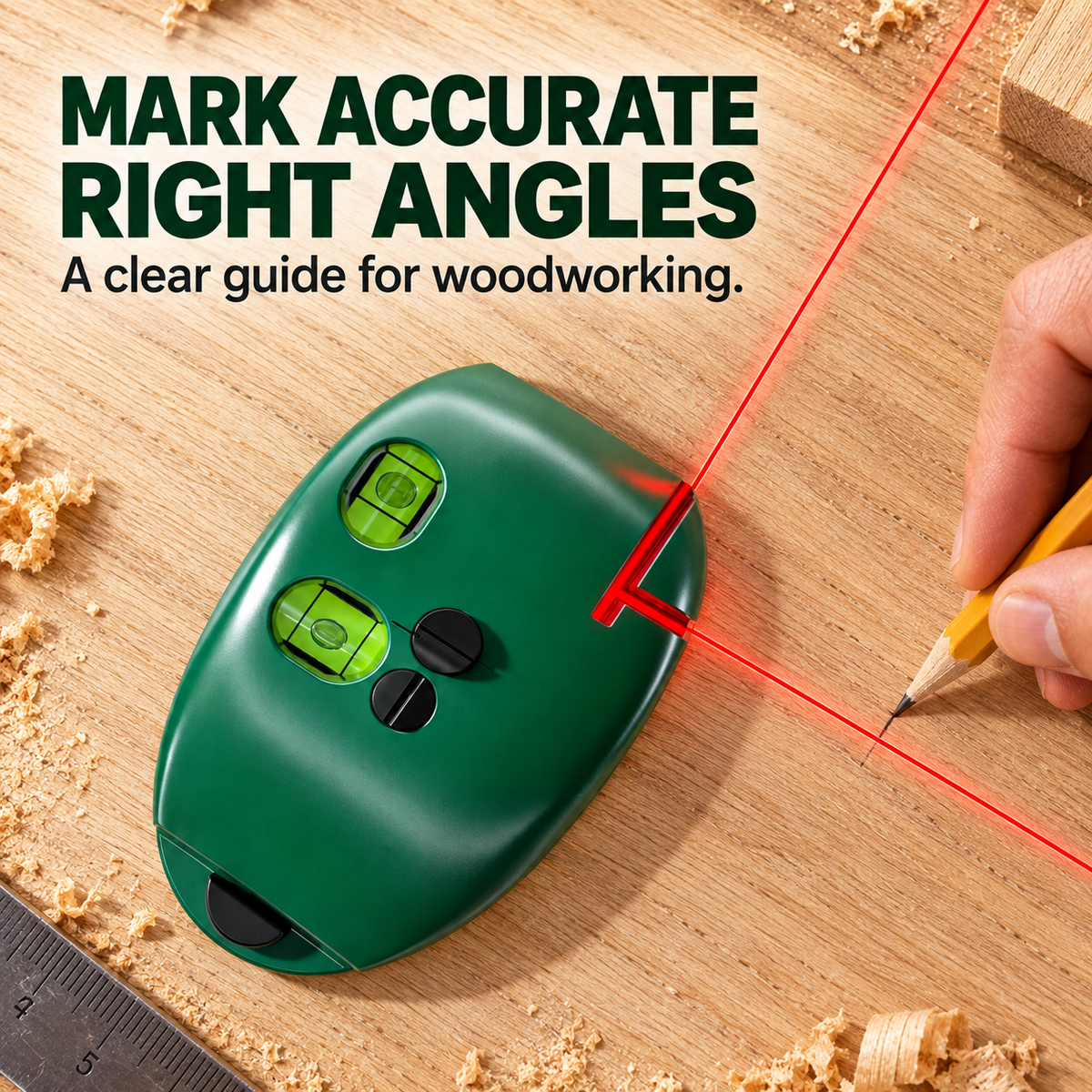 Electronic 90 Degree Red Light Scale