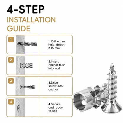 6x14mm Short Expansion Screws Set